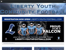 Tablet Screenshot of liberty-youthfootball.com